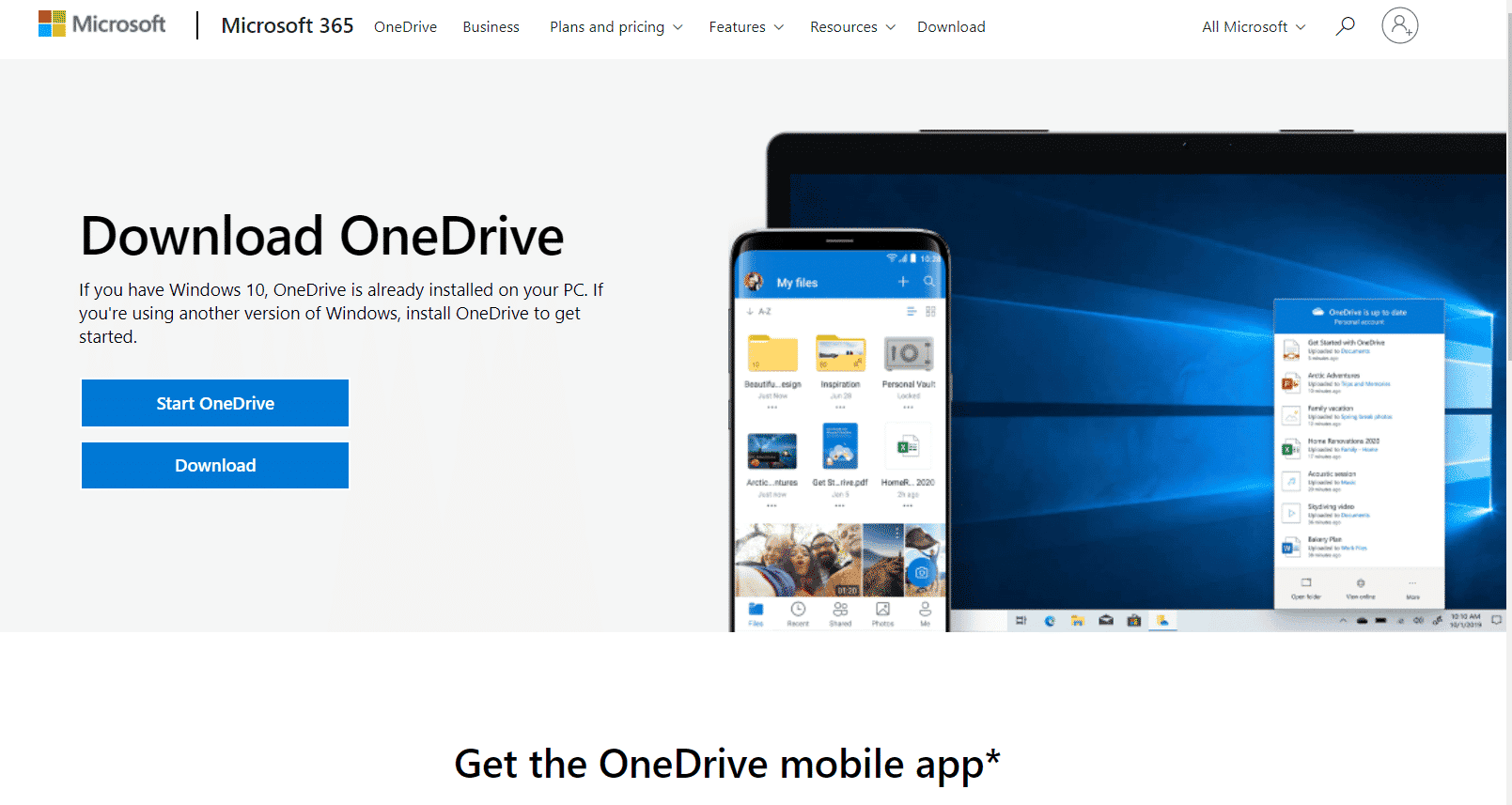 ดาวน์โหลดหน้า onedrive แก้ไขข้อผิดพลาด OneDrive 0x8004de40 ใน Windows 10