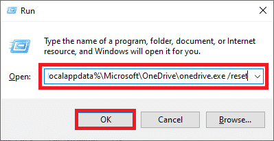 รีเซ็ตแอป OneDrive