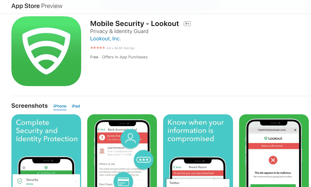 Cari App Store iOS | Lookout.com temukan ponsel saya