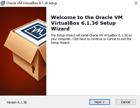 ติดตั้ง VirtualBox