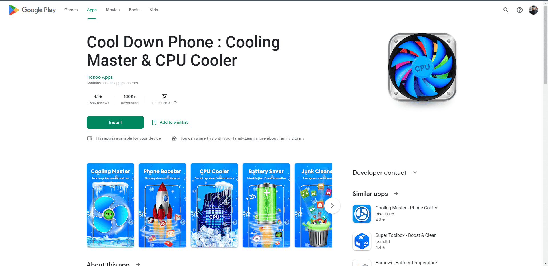 Cool Down Phone Cooling Master und CPU-Kühler