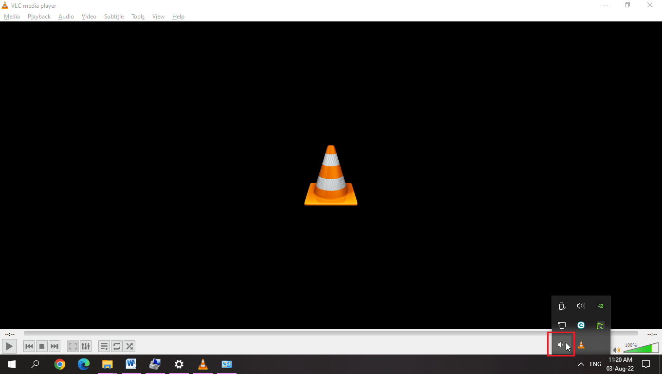 procure um aplicativo que entre em conflito com o player VLC