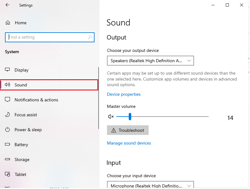 Vaya a la pestaña Sonido. Arreglar mi conector de auriculares no funciona en Windows 10