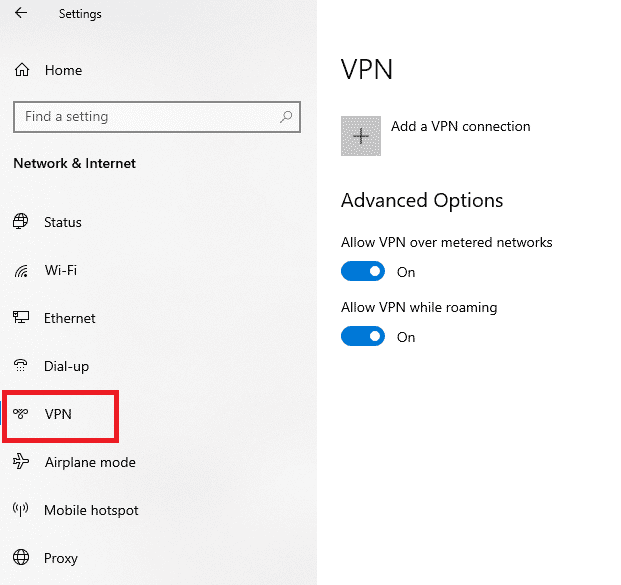 VPN Hizmetini Devre Dışı Bırak