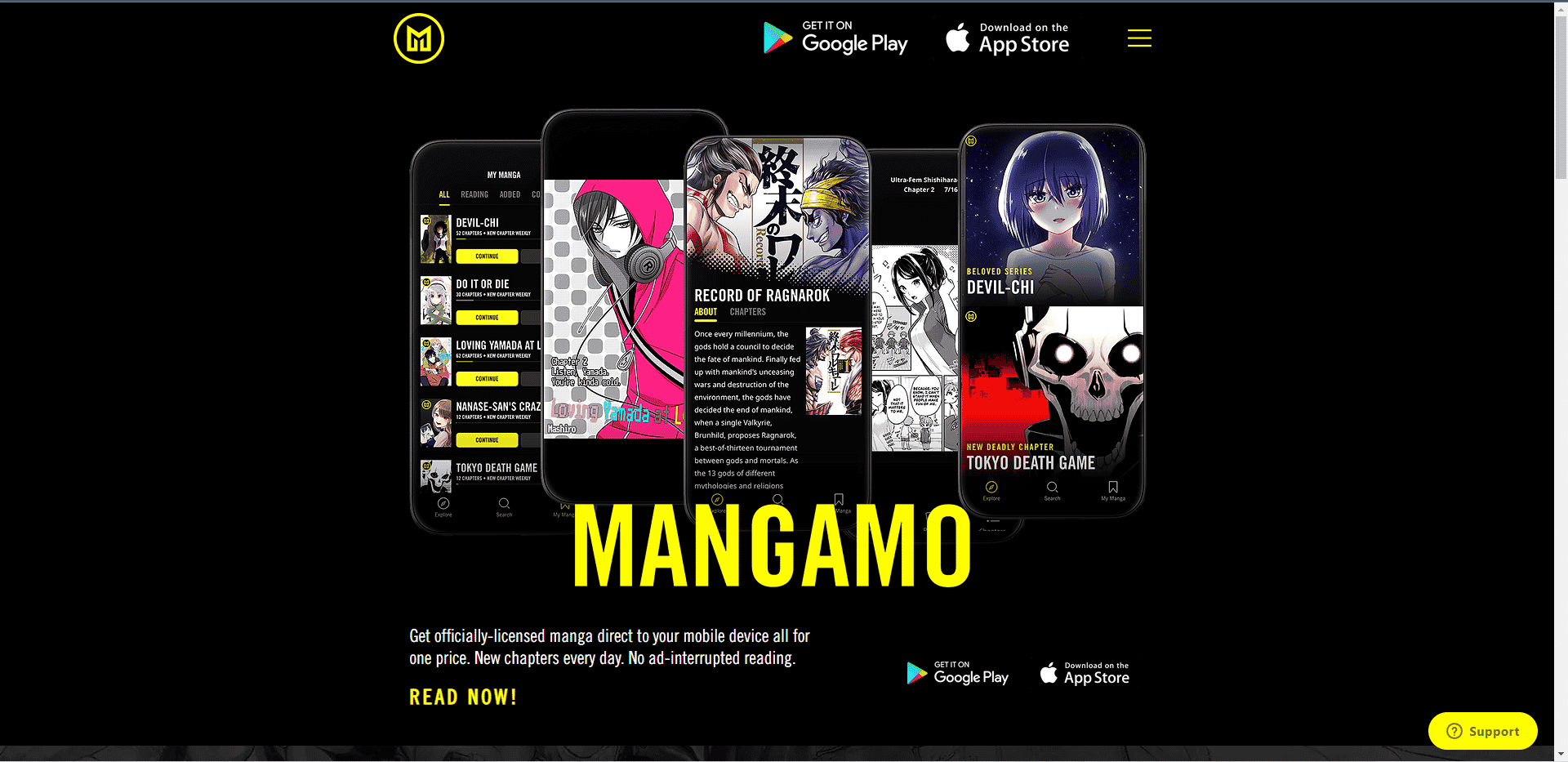 Sitio web oficial de Mangamo