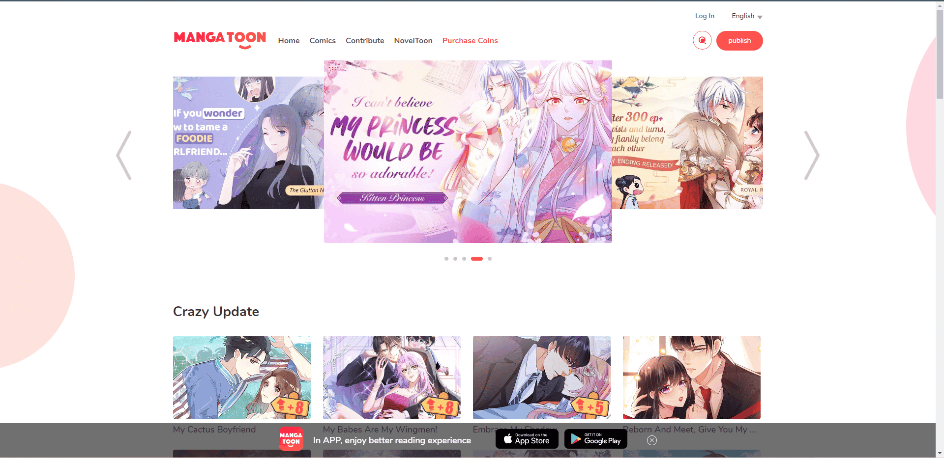 Sitio web oficial de Manga Toon