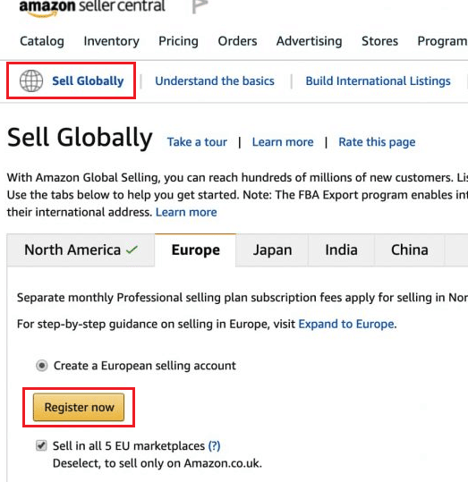 Выберите «Продать по всему миру» в инвентаре. Выберите страну или регион, в котором вы хотите продавать, и нажмите «Зарегистрироваться сейчас».