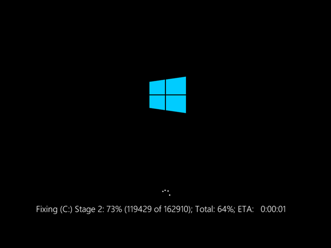 لا تقم بتخطي أي من إجراءات الإصلاح أو chkdsk التي يقوم Windows بتشغيلها بعد تغيير حجم الأقسام الخاصة بك.