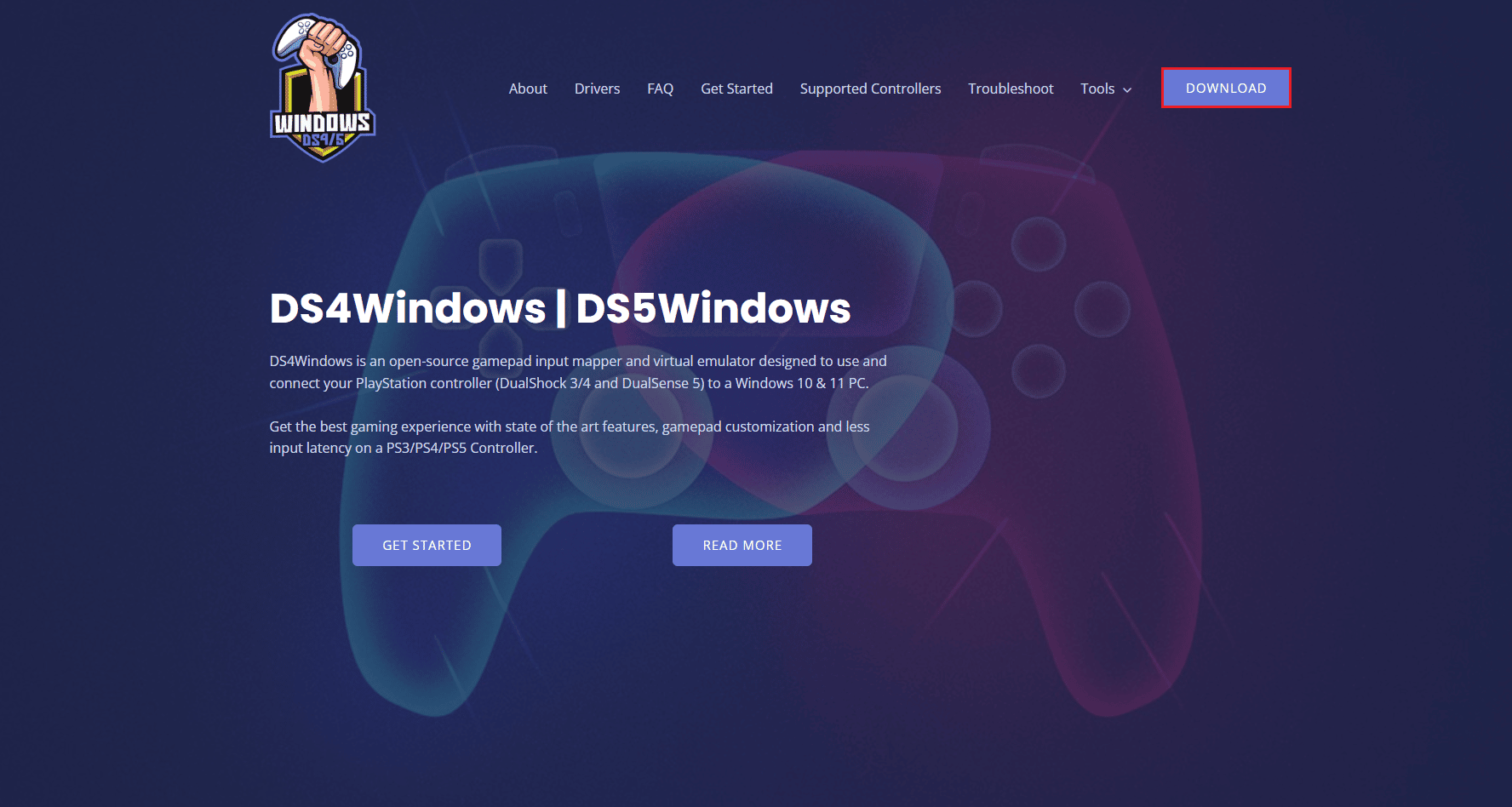 DS4Windows sayfasını indir