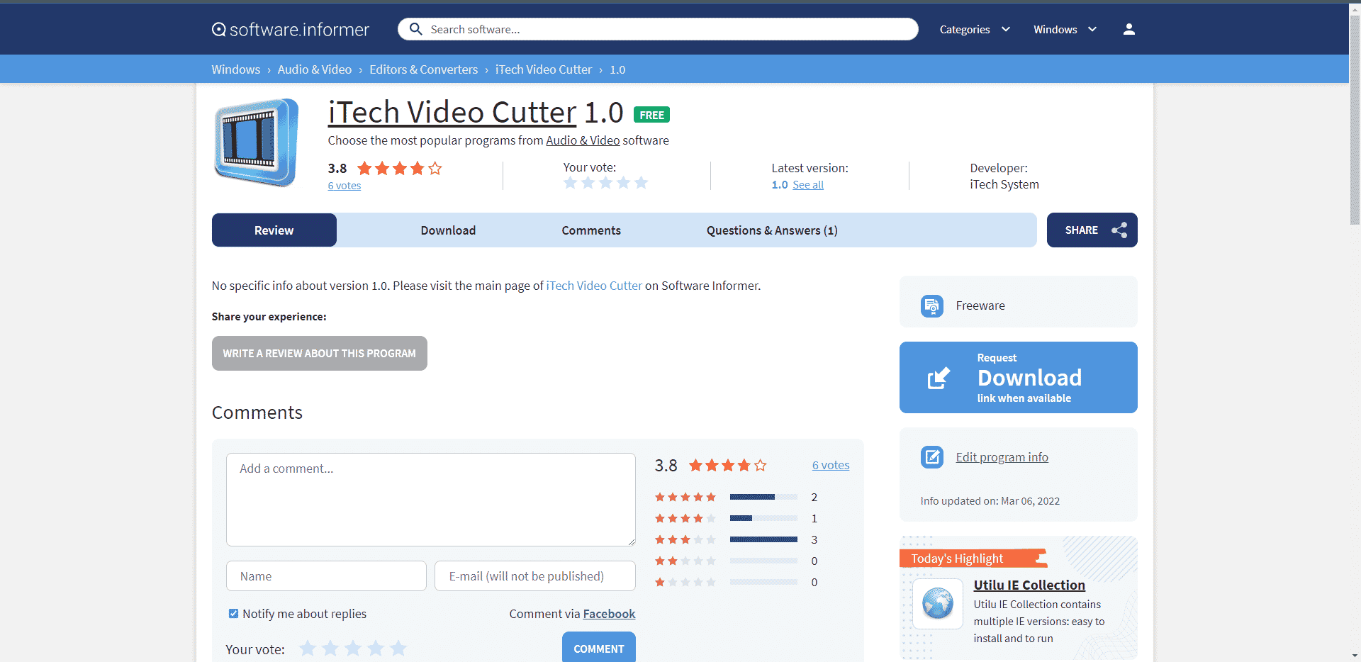 Site-ul oficial iTech Video Cutter. Cele mai bune aplicații gratuite de tăiere video