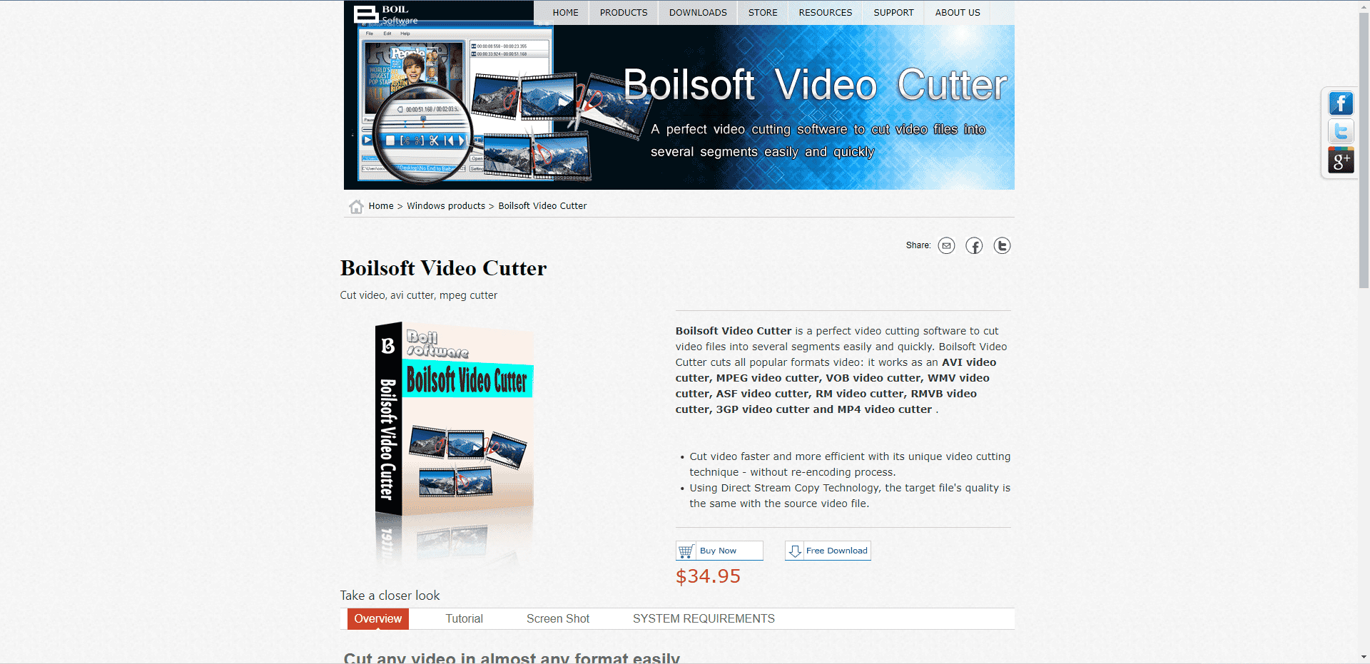 Offizielle Website von Boilsoft Video Cutter. Die besten kostenlosen Video-Cutter-Apps