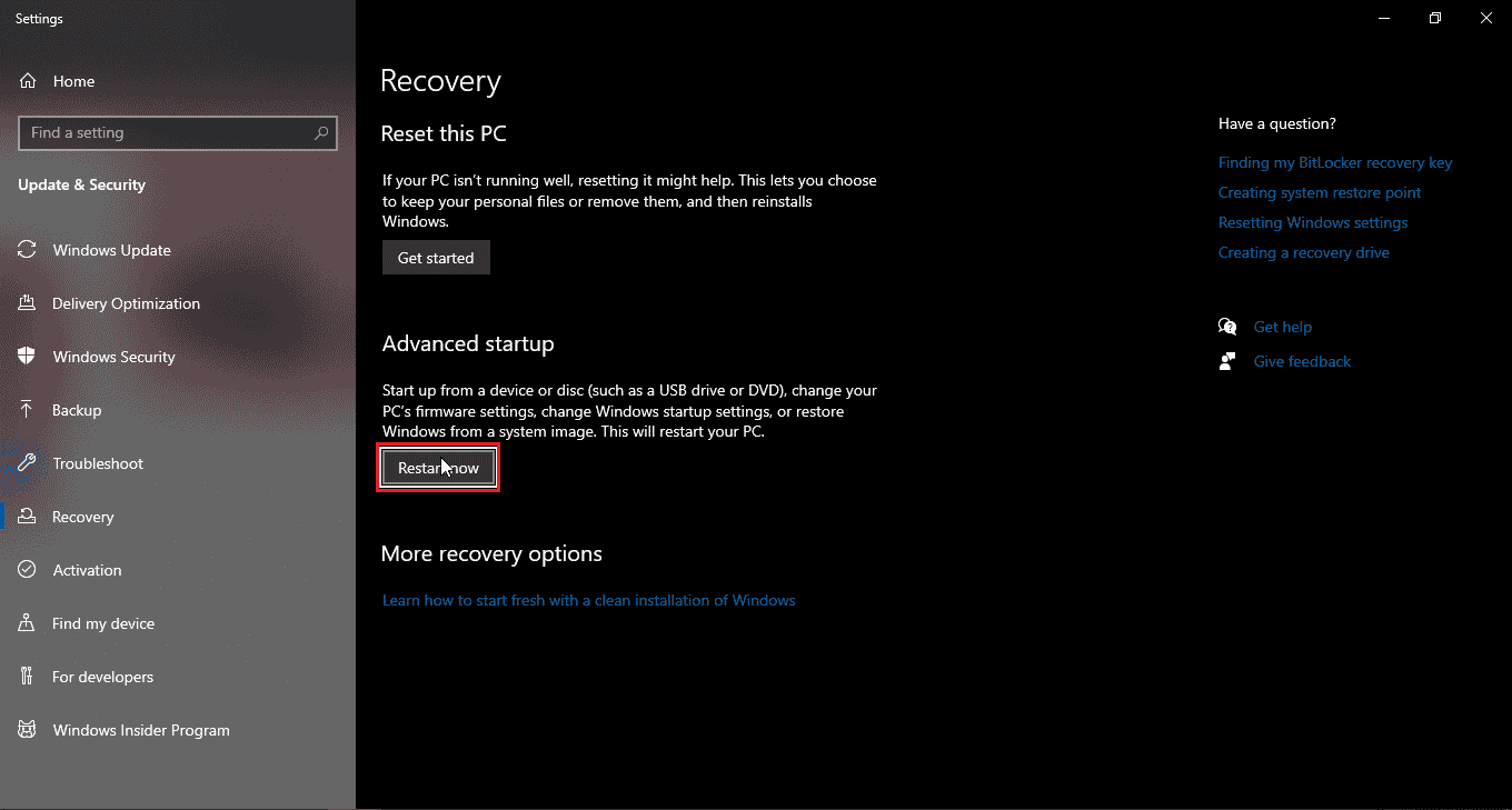 Fare clic su riavvia ora. Risolto il problema con il programma di installazione di Nvidia. Impossibile continuare. Il driver grafico non è riuscito a trovare l'hardware grafico compatibile