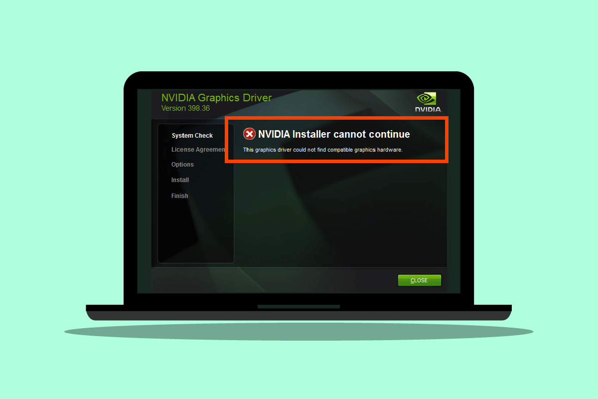 Fix Nvidia Installer لا يمكن متابعة برنامج تشغيل الرسومات هذا تعذر العثور على خطأ جهاز الرسومات المتوافق