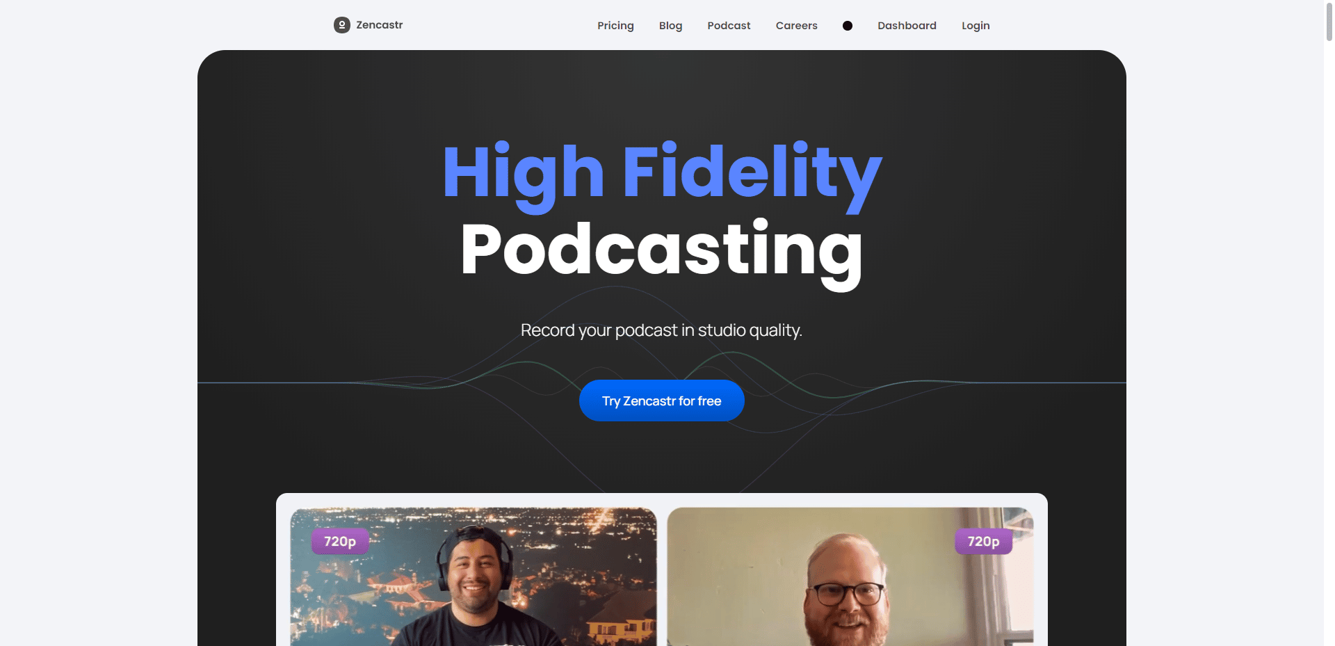 Sito ufficiale di Zencastr. Il miglior software gratuito per la registrazione di podcast