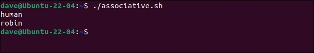 Usando um loop for para extrair itens de um array associativo