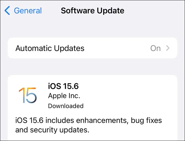 Aggiornamento software iPhone