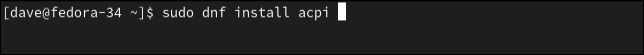 Instalando acpi en Fedora