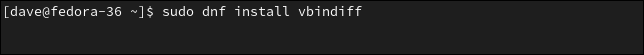 Installer VBinDiff sur Fedora