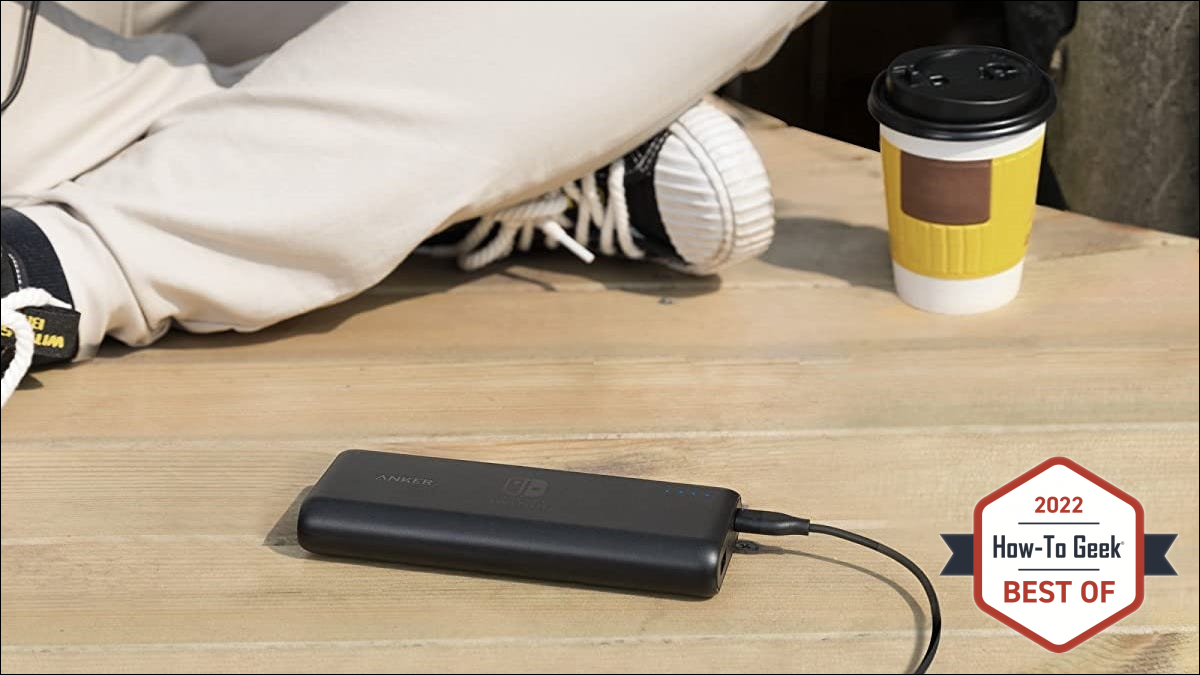 Anker スイッチのバッテリーパックを使用中