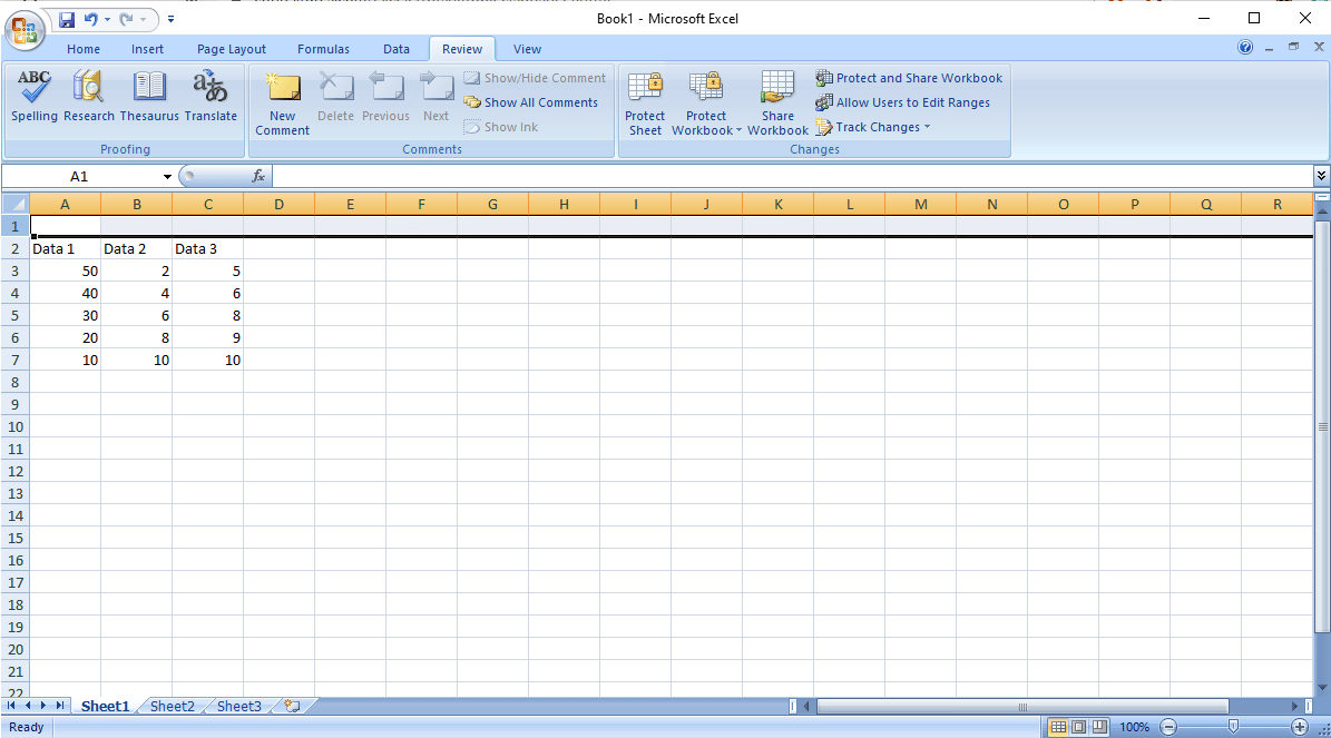 Presione Ctrl + Shift y luego presione la tecla de flecha derecha para seleccionar toda la fila. excel no puede insertar nuevas celdas