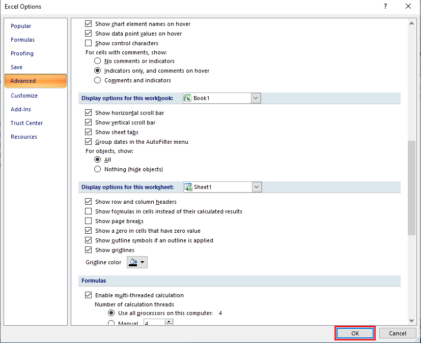 Cliquez sur OK Comment réparer l'erreur de déplacement de colonne Excel