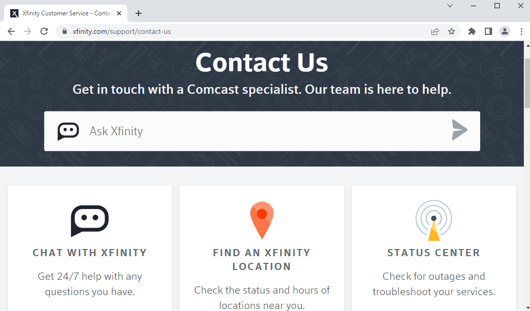 Contatta il team di supporto di Xfinity. Risolto il problema con i pod Xfinity non funzionanti