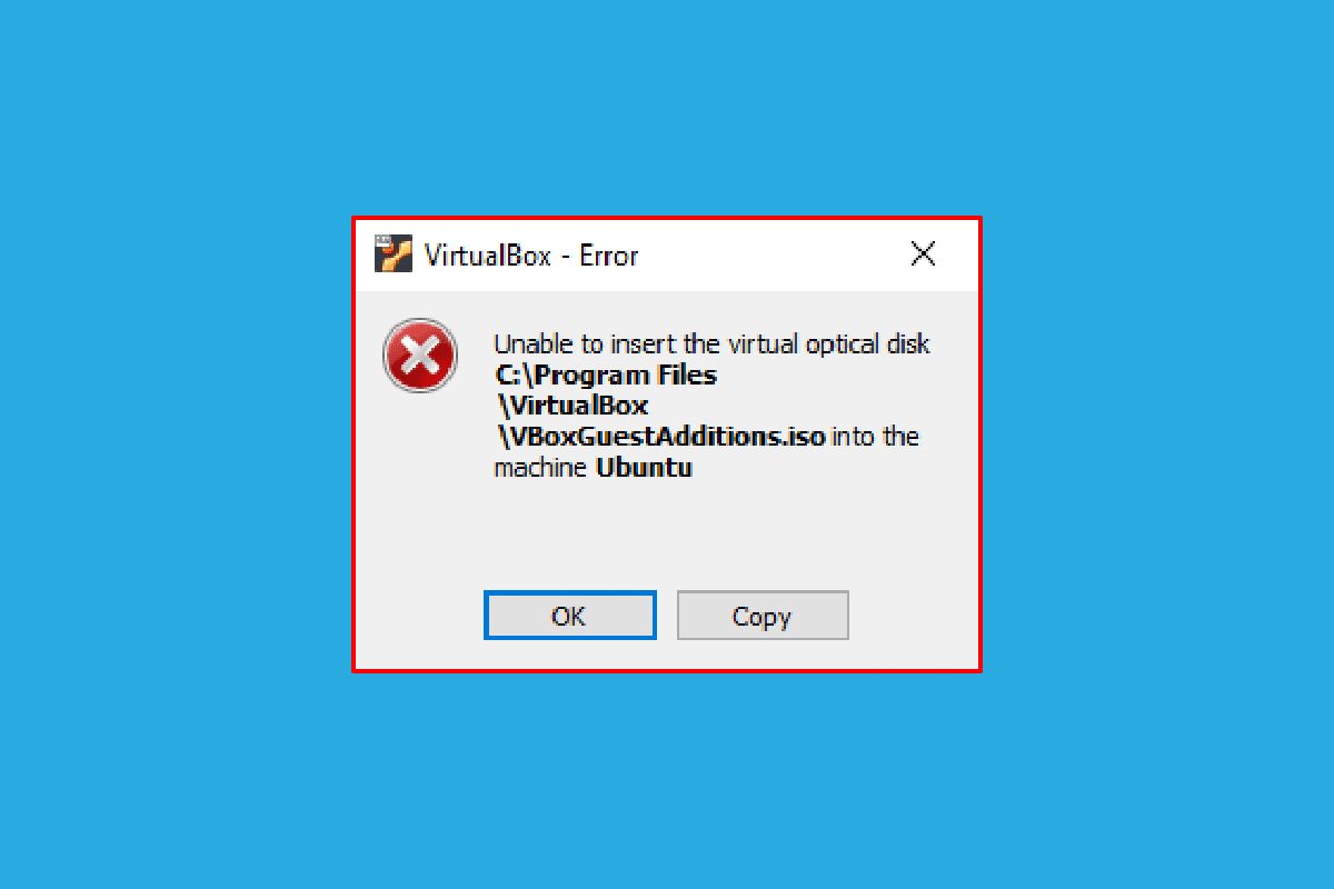 Risolto il problema con Virtualbox incapace di inserire il disco ottico virtuale