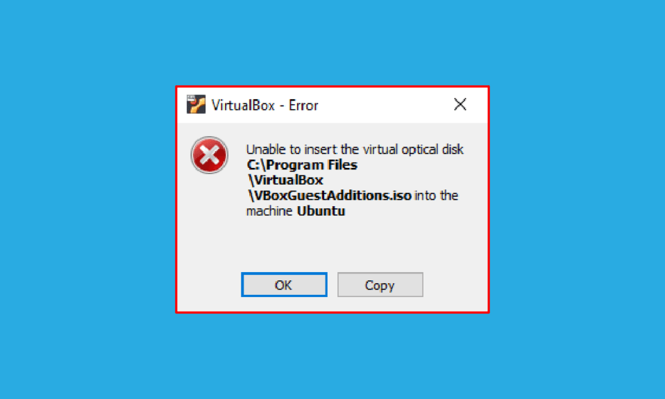 แก้ไข Virtualbox ไม่สามารถแทรก Virtual Optical Disk