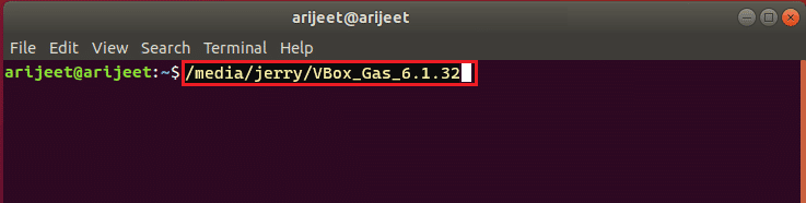 media Jerry VBox Gas comandă. Remediați Virtualbox Imposibil de a insera discul optic virtual