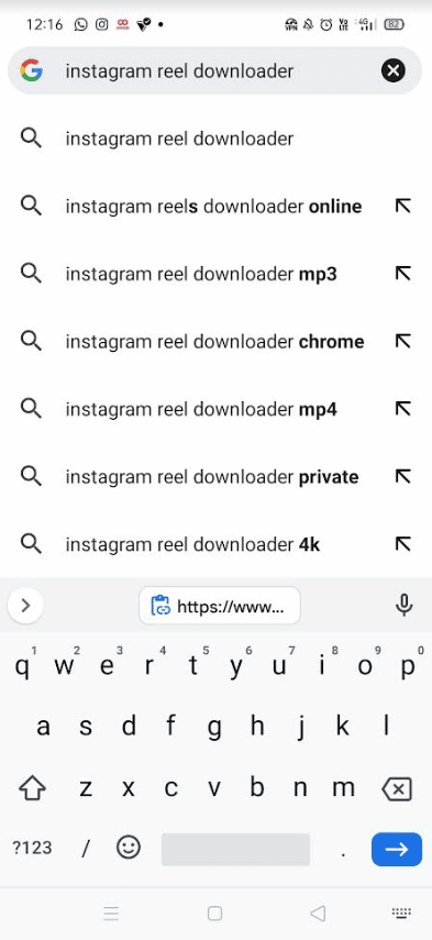 Buka browser apa saja dan cari Instagram Reel Downloader | Cara Mendapatkan TikTok Lengkap di Instagram Story