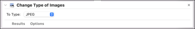 Изменить тип изображения в рабочем процессе Automator