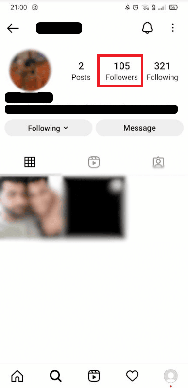 [フォロワー | フォロワー] をタップして、その人のフォロワー リストに移動します。 Instagramで最近のフォロワーを確認する方法