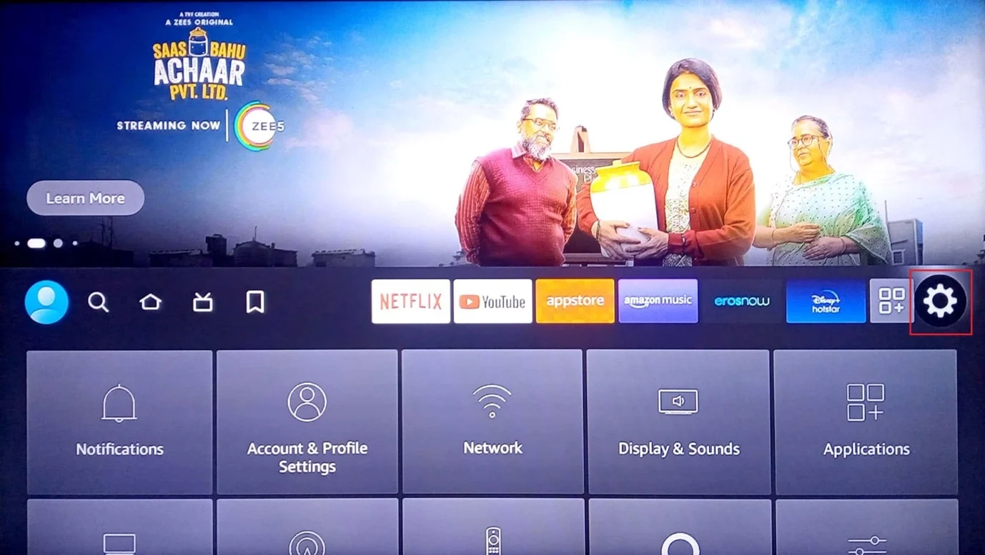 الإعدادات. كيفية تحسين أداء Firestick