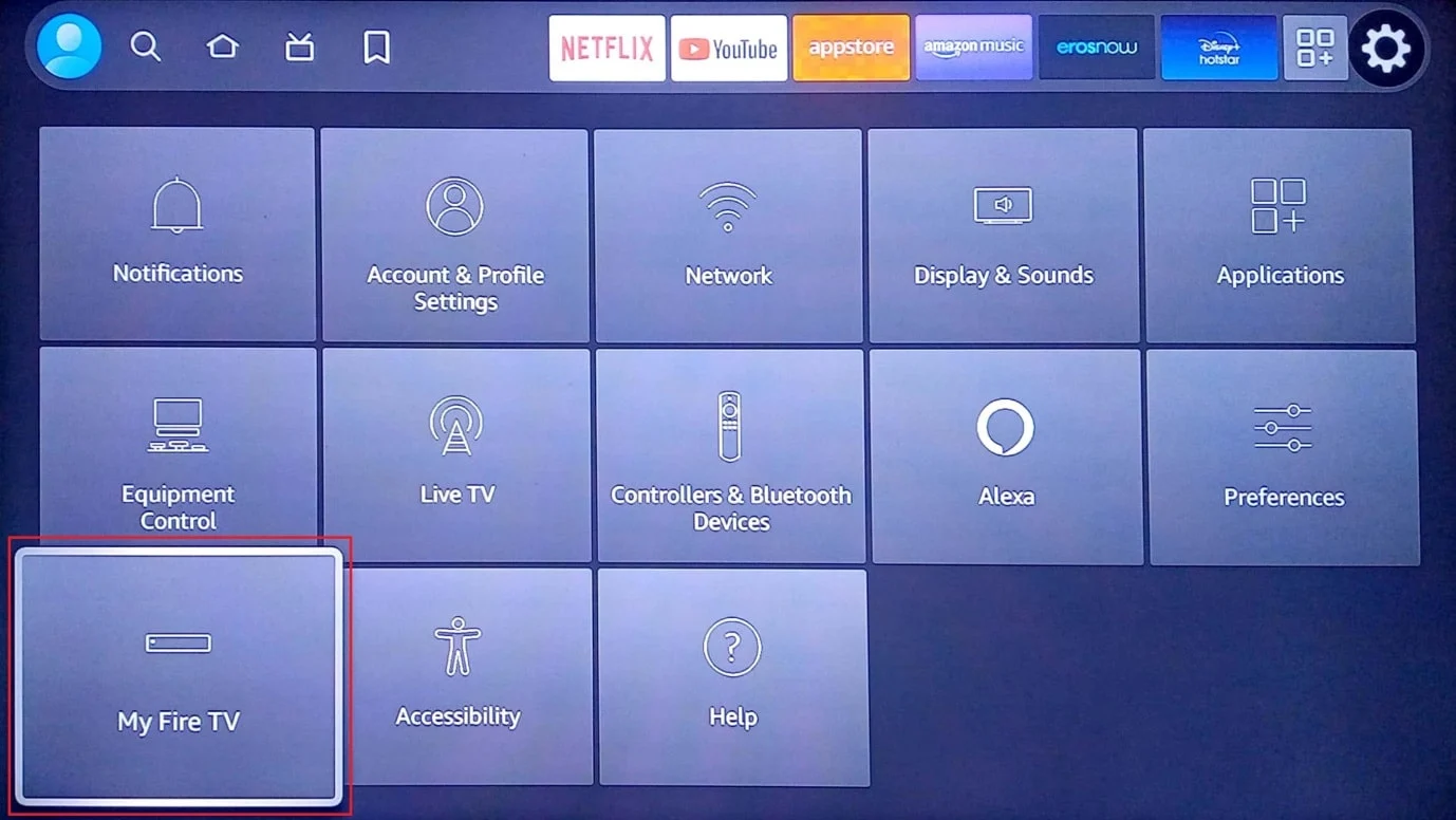 seleziona il mio fire tv. come migliorare le prestazioni di Firestick