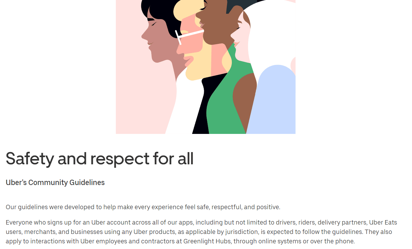 Linee guida della community Uber