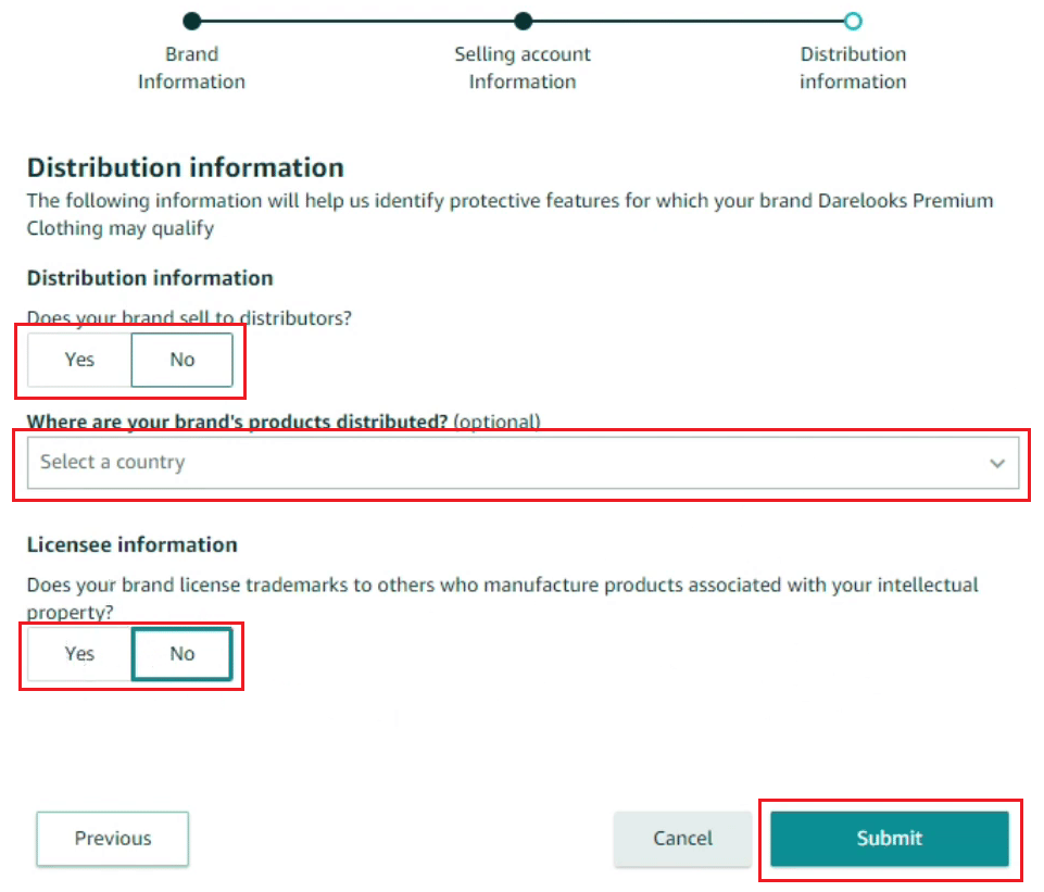 remplissez les informations de distribution et cliquez sur Soumettre | | Que signifie l'approbation d'Amazon requise ?