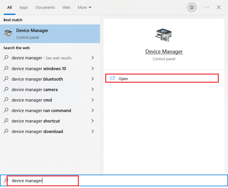 abrir administrador de dispositivos