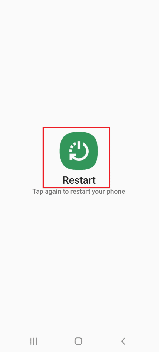 Atingeți din nou opțiunea Restart. Remediați transferul fișierelor USB Android nu funcționează în Windows 10