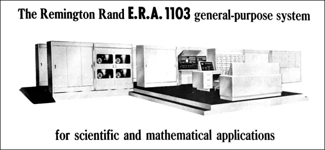 Estratto da un Remington Rand E.R.A. 1103 Pubblicità per computer, 1954