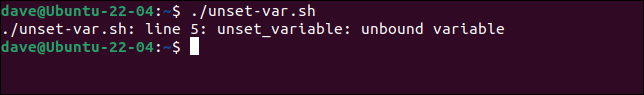 Usar el comando set en un script para terminar el script si ocurre un error