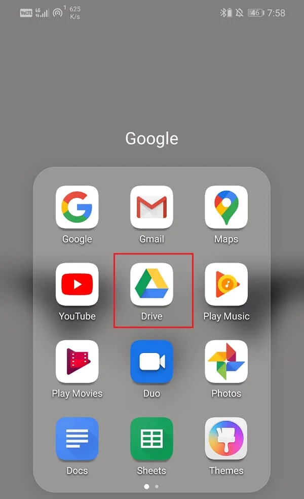 Apri Google Drive sul dispositivo Android