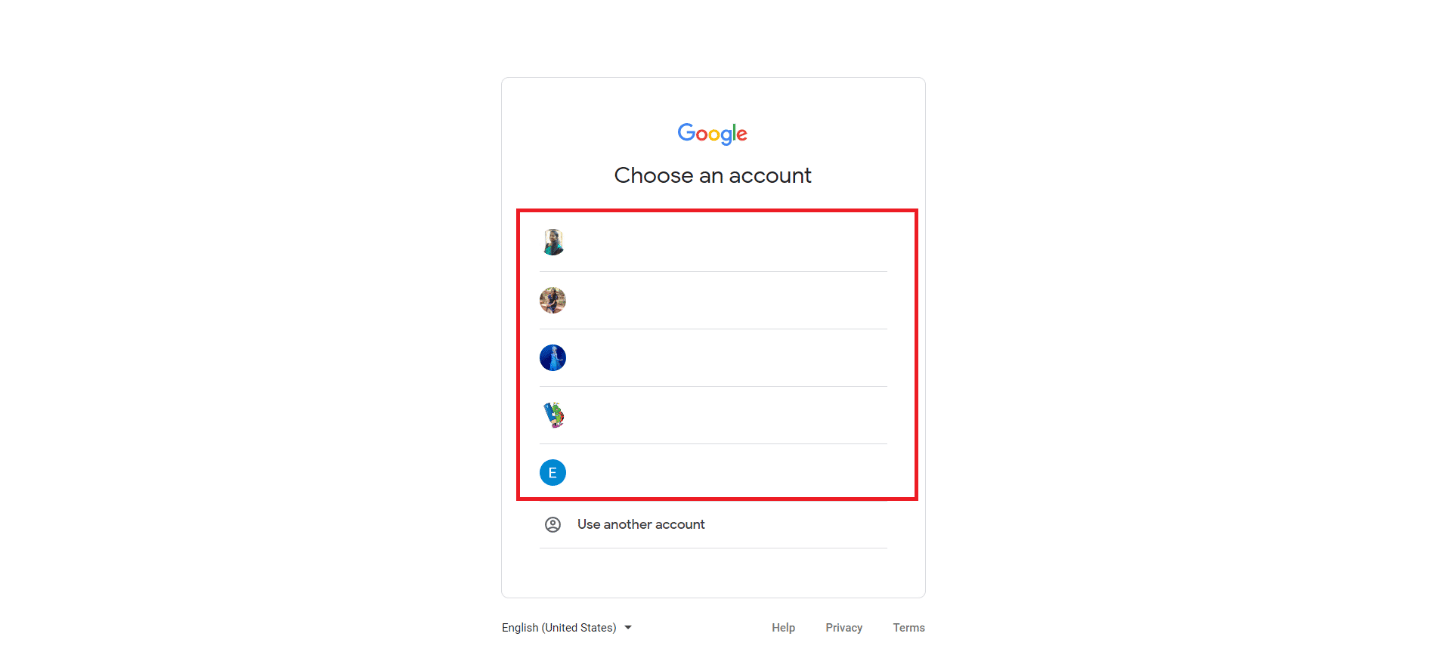 اختر حساب Google المرتبط بـ Google Voice