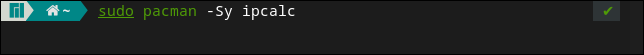 instalando o ipcalc no Manjaro