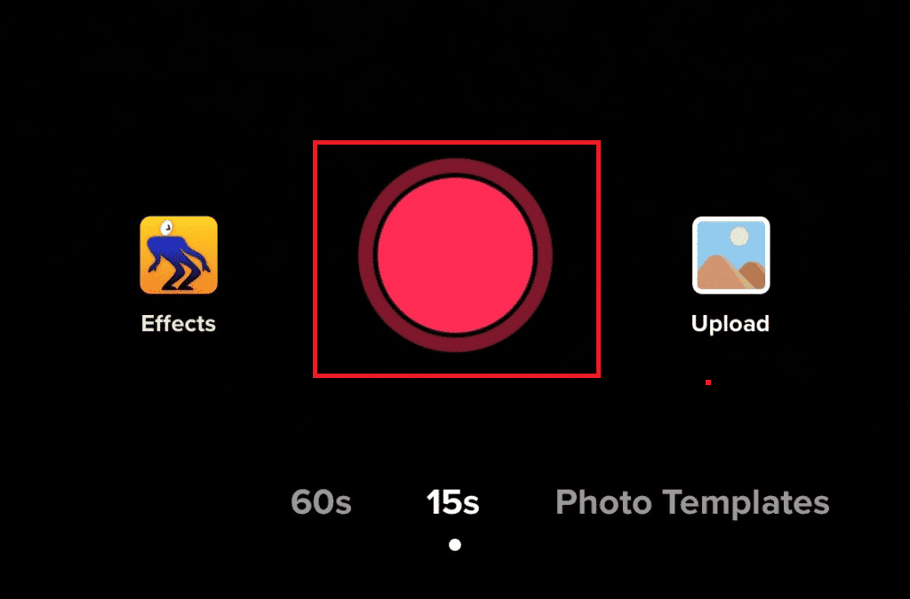 Pulsante di registrazione Fotocamera TikTok