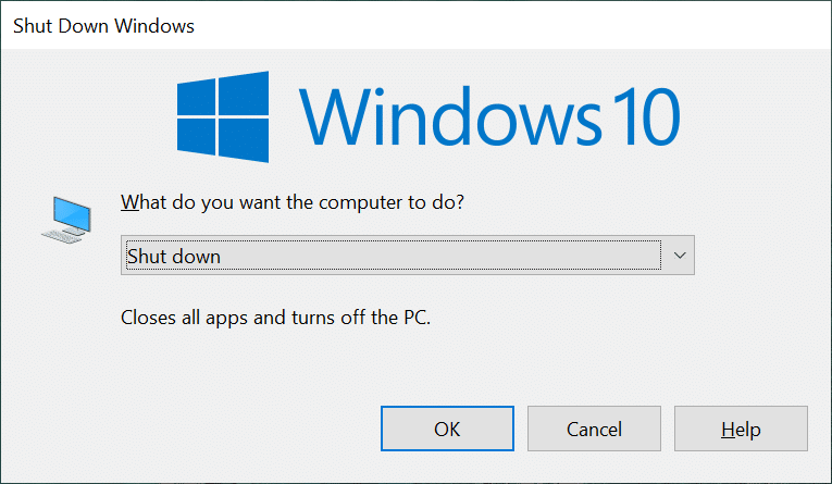 Windows をシャットダウンする