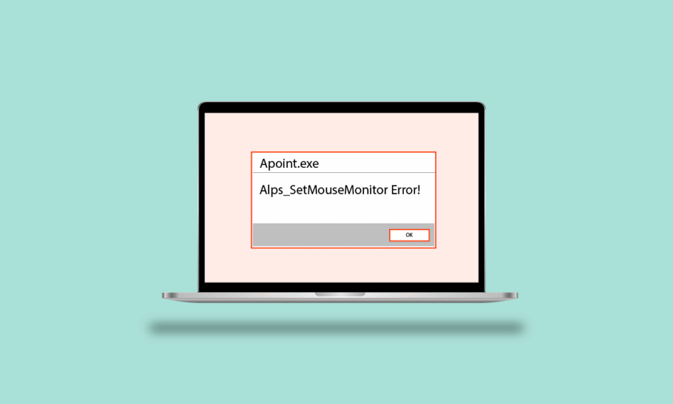 Solucionar el error Alps SetMouseMonitor en Windows 10