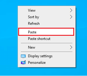 Klicken Sie auf die Option Einfügen. Beheben Sie den Alps SetMouseMonitor-Fehler in Windows 10