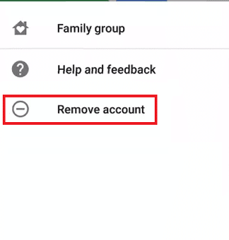 Toque em Remover conta | Como remover o link da família sem permissão dos pais