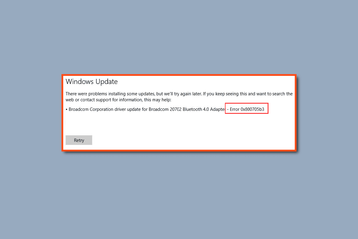 Solucionar el error 0x800705b3 en Windows Update