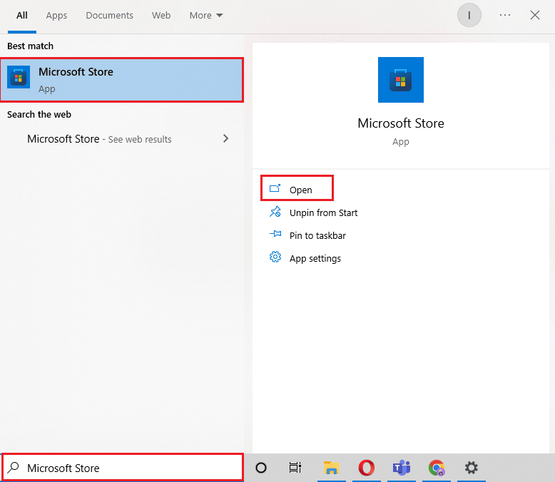 abra a Microsoft Store. Corrigir erro inesperado na Netflix